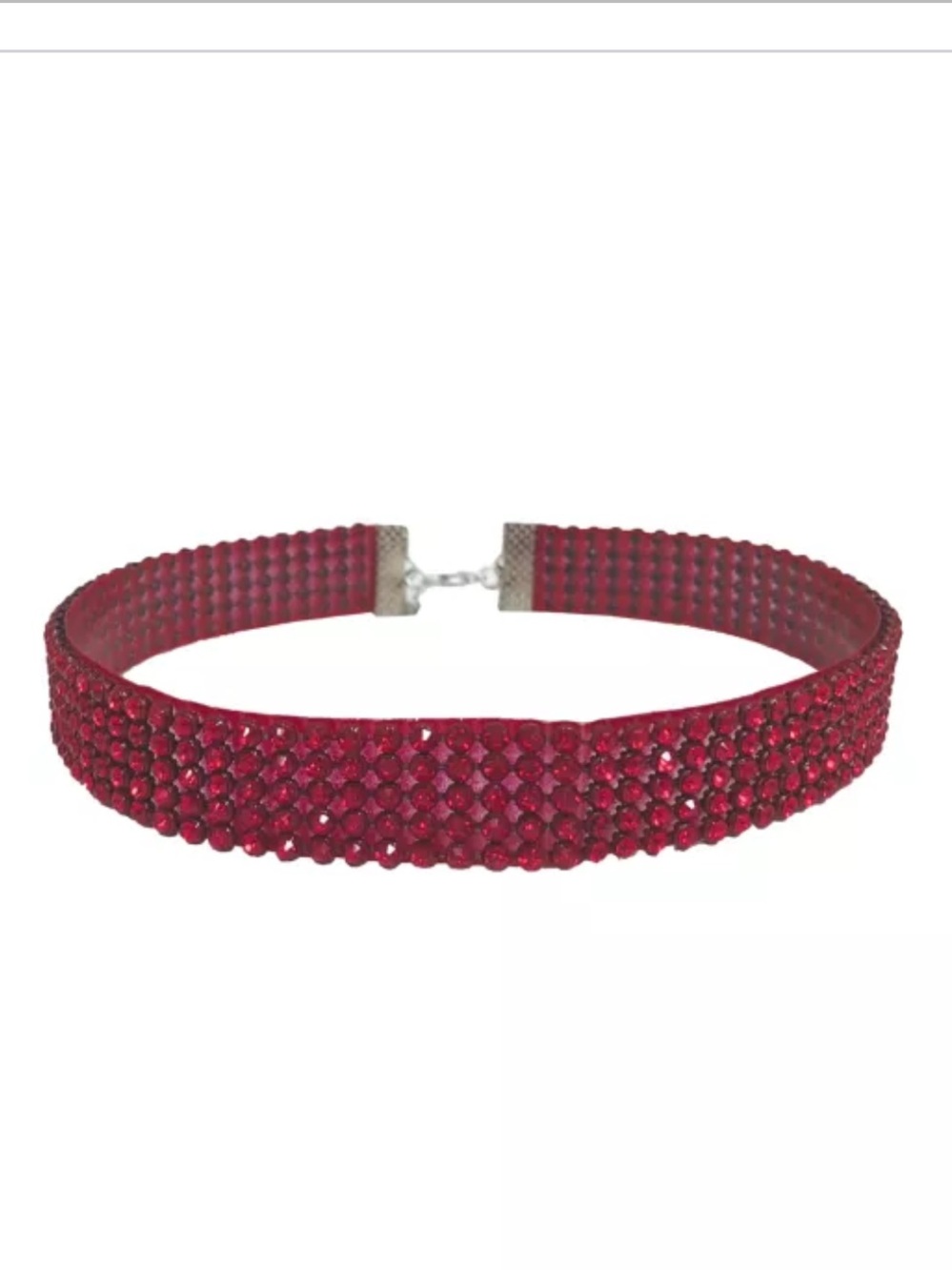 Red Rhinestone Choker